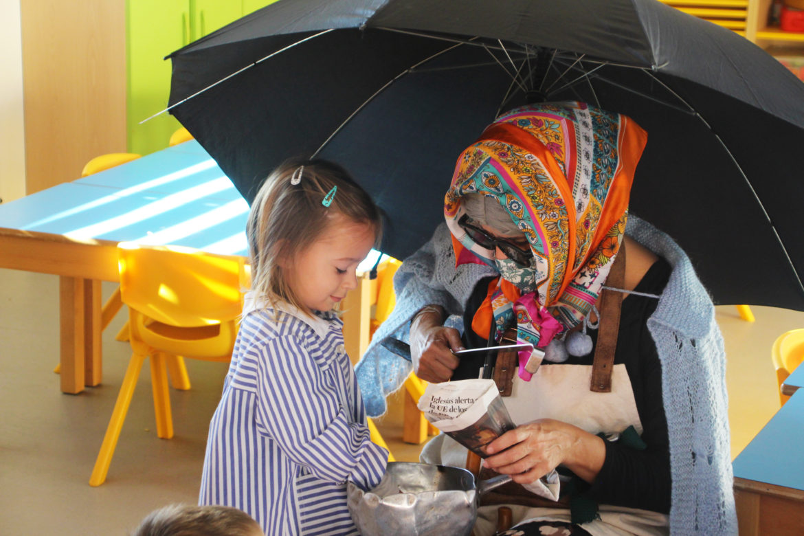 Castanyera i castanyes